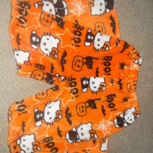 Hello Kitty Orange Halloween Pajama Shorts